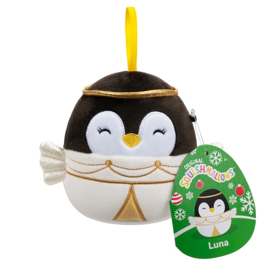 Squishmallows Christmas Ornament Luna the Penguin 4 inch Plush
