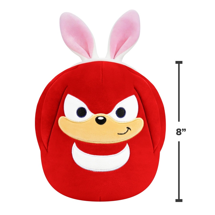 Squishmallows Easter Sonic the Hedgehog Knuckles Bunny Ears 8 inch Plush