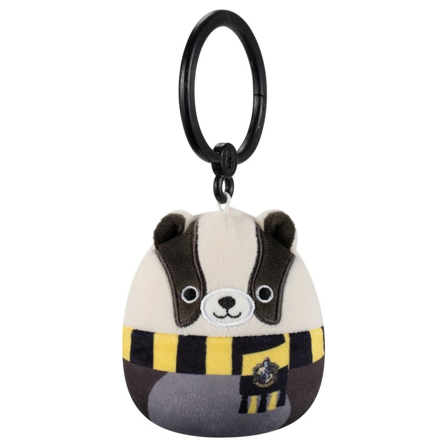Squishmallows Harry Potter House Animals Hufflepuff Badger 3.5 inch Clip-On Plush