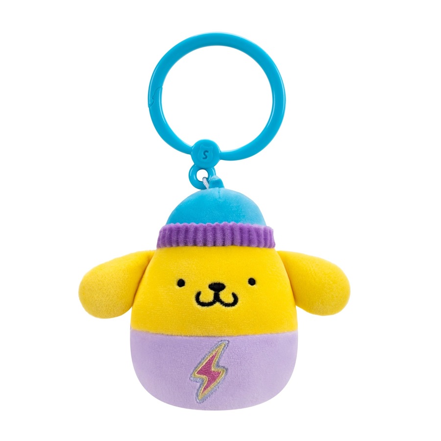 Squishmallows Hello Kitty and Friends Kawaii Tokyo Pompompurin 3.5 inch Clip-On Plush