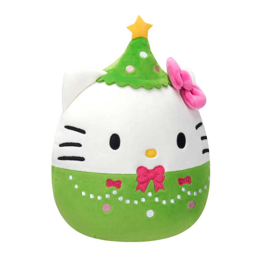 Squishmallows Christmas Hello Kitty Holiday Hello Kitty Tree 7.5 inch Plush