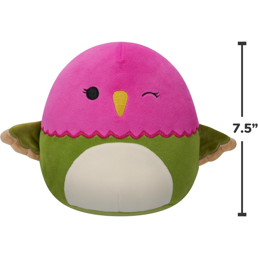 Squishmallows Na'lma The Pink and Green Winking Hummingbird 14 inch Plush