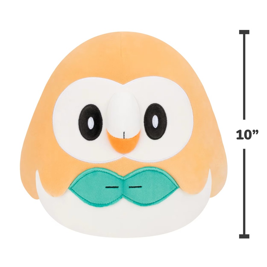 Squishmallows Pokemon Rowlet 10 inch Plush