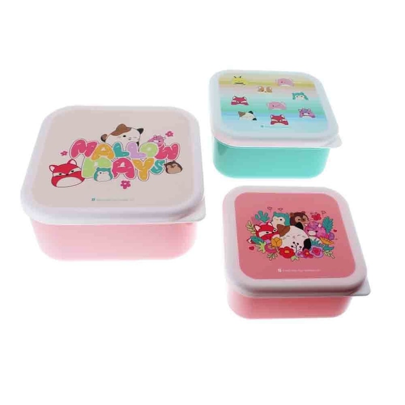 Buy Squishmallows Storage Containers 3 Pack - MyDeal