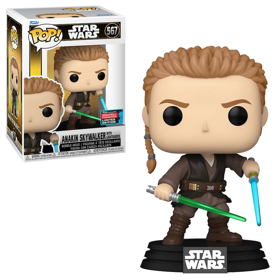 Star Wars Anakin Skywalker With Lightsabers 2022 Fall Convention Limited Edition Funko POP! Vinyl