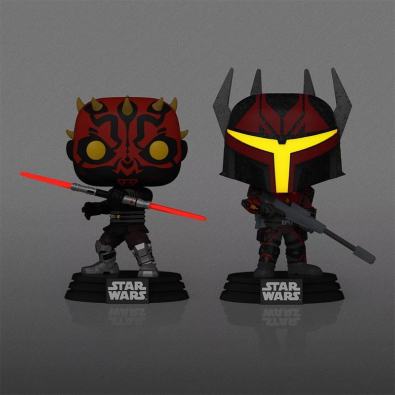 Buy Star Wars The Clone Wars Darth Maul and Gar Saxon GlowintheDark Funko POP! Vinyl MyDeal