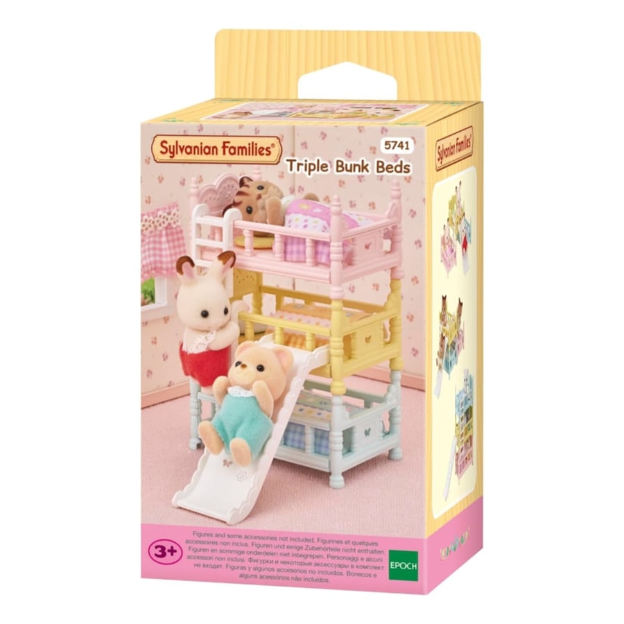 Sylvanian Families Triple Bunk Beds with Slide