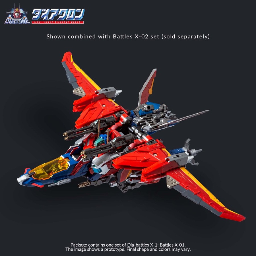 Takara Tomy Diaclone Dia-Battles X-1 Battles X-01 Altered Bullet Module Combat Machine