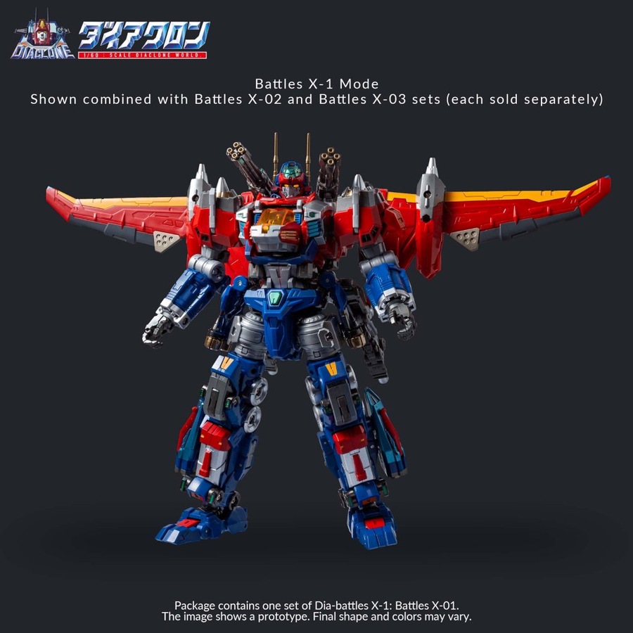 Takara Tomy Diaclone Dia-Battles X-1 Battles X-01 Altered Bullet Module Combat Machine