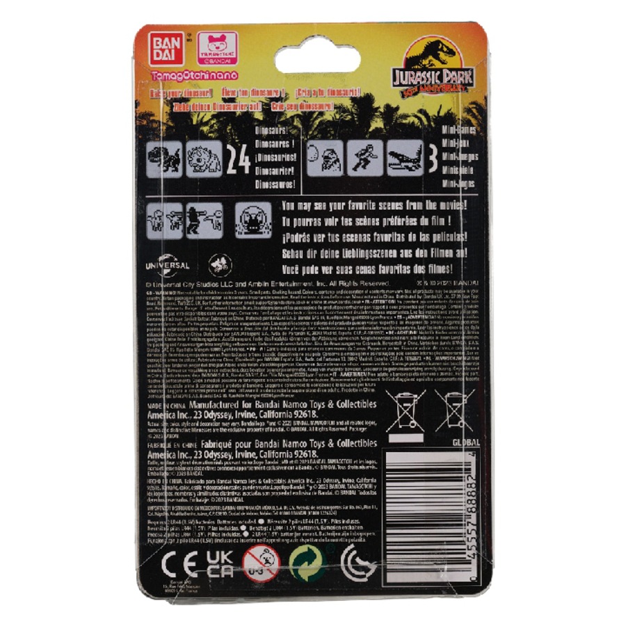Tamagotchi Jurassic Park 30th Anniversary X Tamagotchi Dinosaur Egg