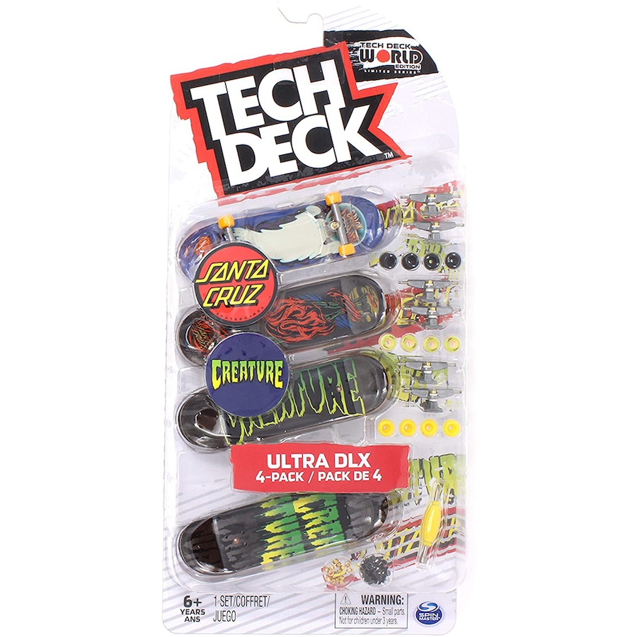 Tech Deck Ultra DLX 4 Pack Santa Cruz and Creature