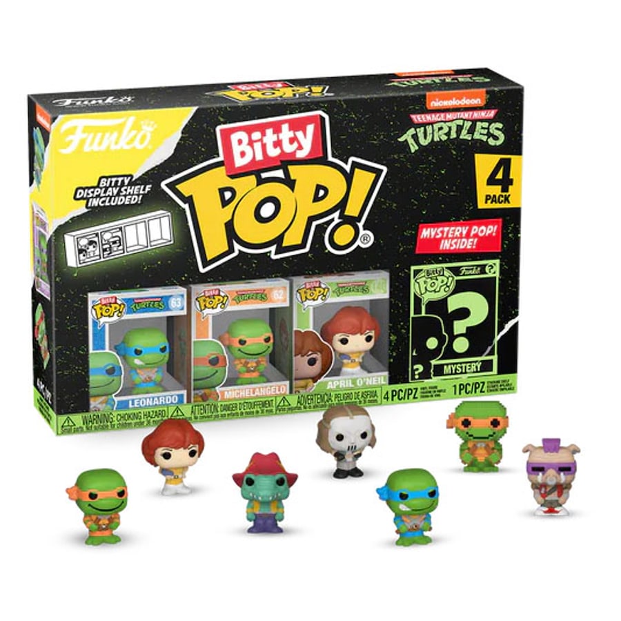 Teenage Mutant Ninja Turtles Leonardo 4 Pack Funko Bitty POP! Vinyl