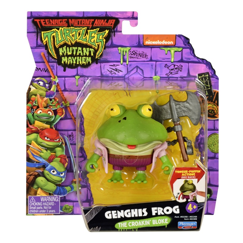 Buy Teenage Mutant Ninja Turtles Mutant Mayhem Genghis Frog Figure - MyDeal