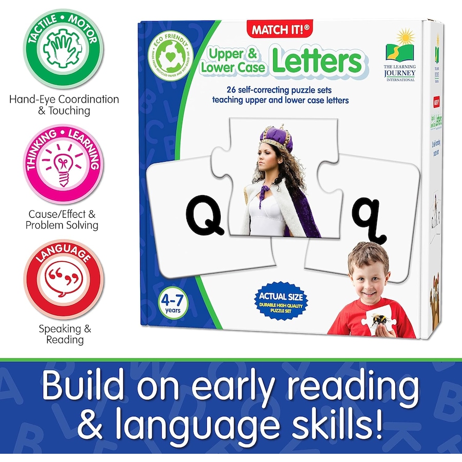 Edrs Letters Buy The Learning Journey Match It Upper and Lower Case Letters ...