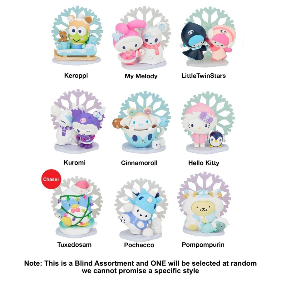 Tokidoki X Hello Kitty and Friends Winter Dreams Blind Box Full Case Set of 8