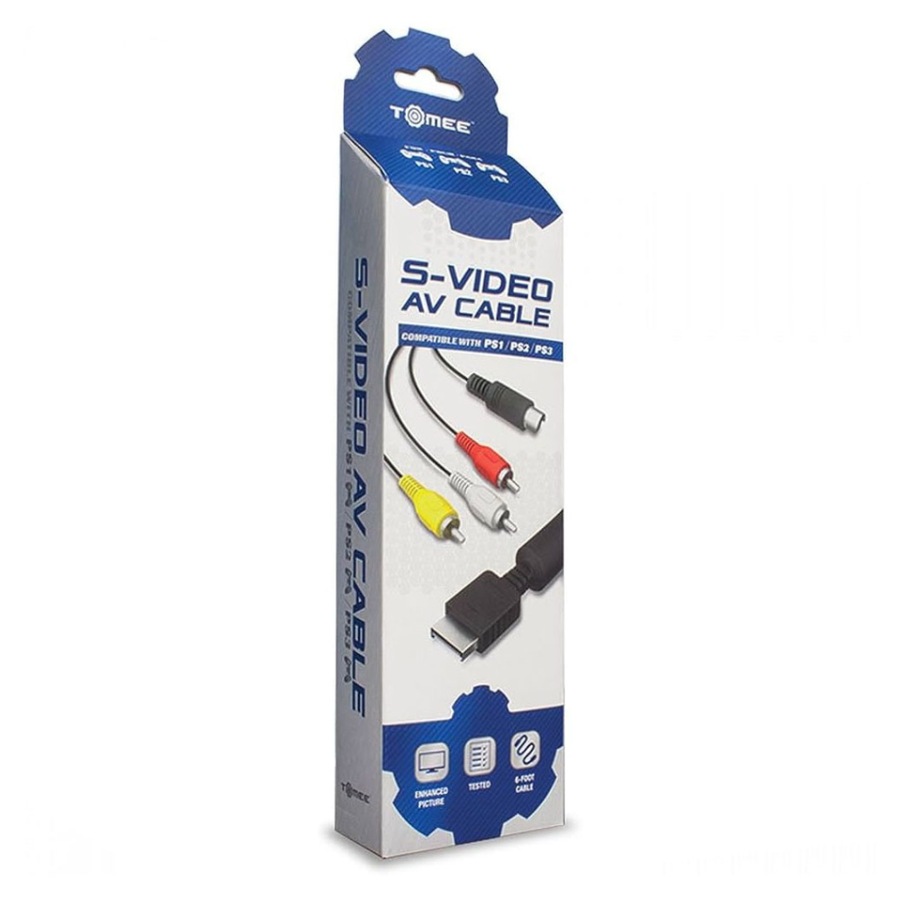 Tomee Playstation S-video Av Cable For PS3/PS2/PS1