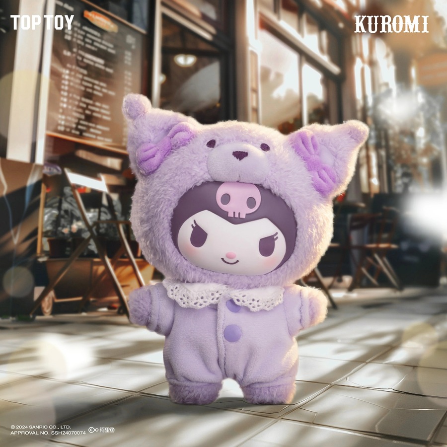 Top Toy Sanrio Characters Latte Baby Series Plush Keychain Blind Box