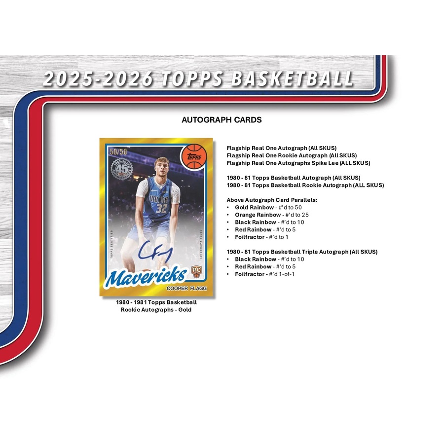Topps 2025/2026 NBA Basketball Mega Box