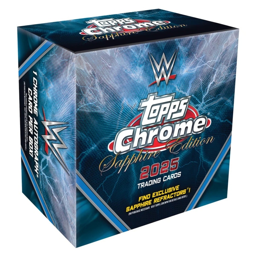 Topps 2025 Chrome WWE Wrestling Sapphire Edition Hobby Box