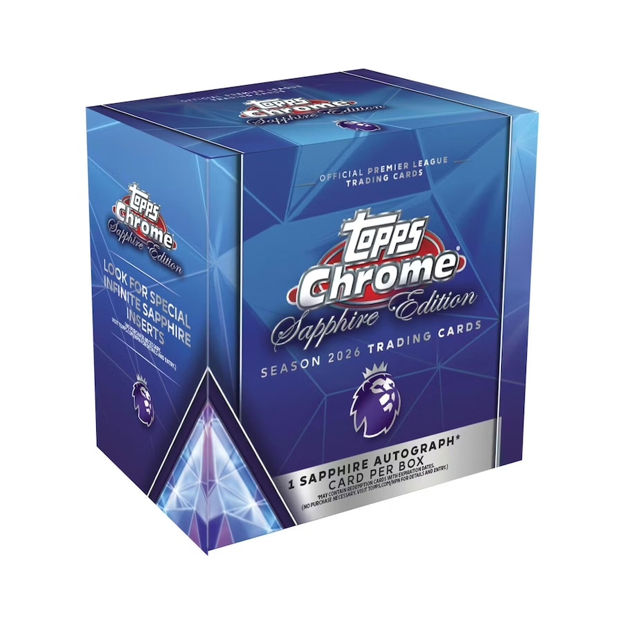 Topps Chrome 2026 Premier League Sapphire Edition Soccer Hobby Box