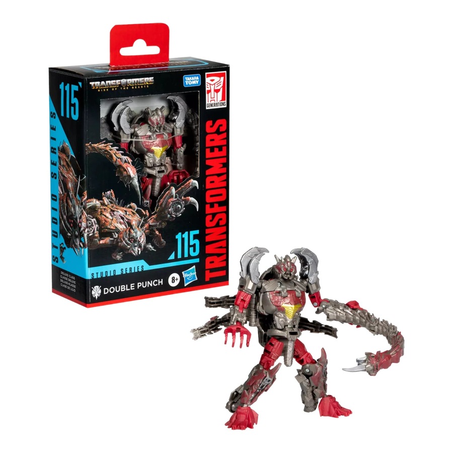 Transformers Studio Series Deluxe Class Transformers: Rise of the Beasts 115 Double Punch Action Figure
