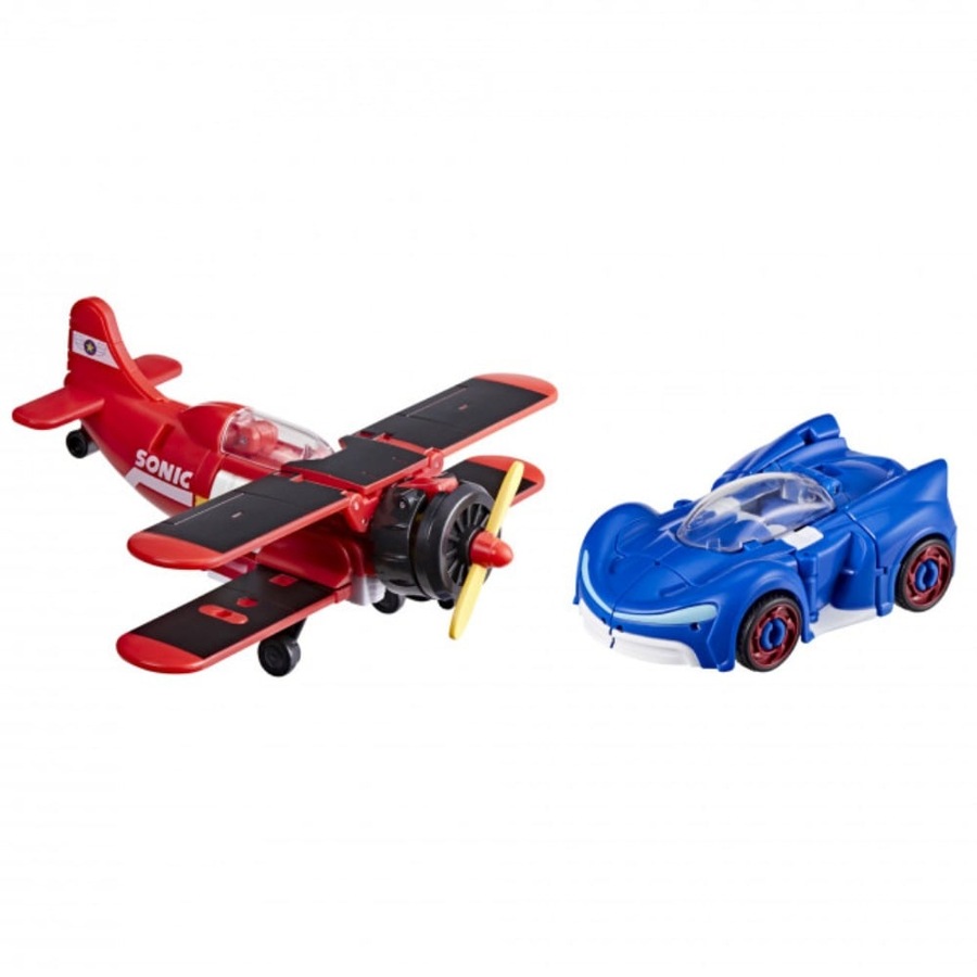 Transformers x Sonic the Hedgehog: Transformers Wingtail and Blue Booster Action Figures