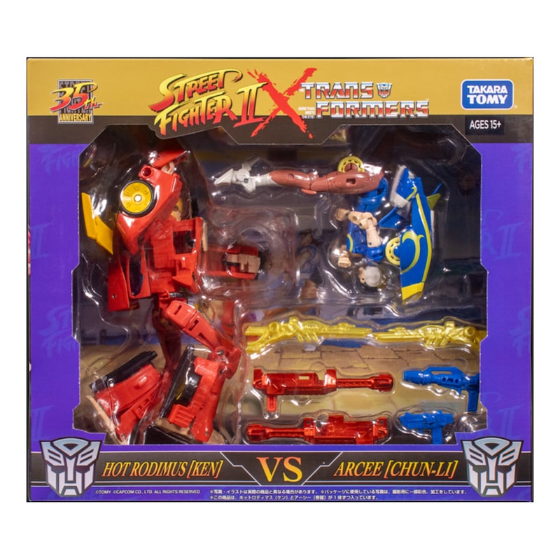 Buy Transformers x Street Fighter II Hot Rod (Ken) vs. Arcee (Chun-Li ...