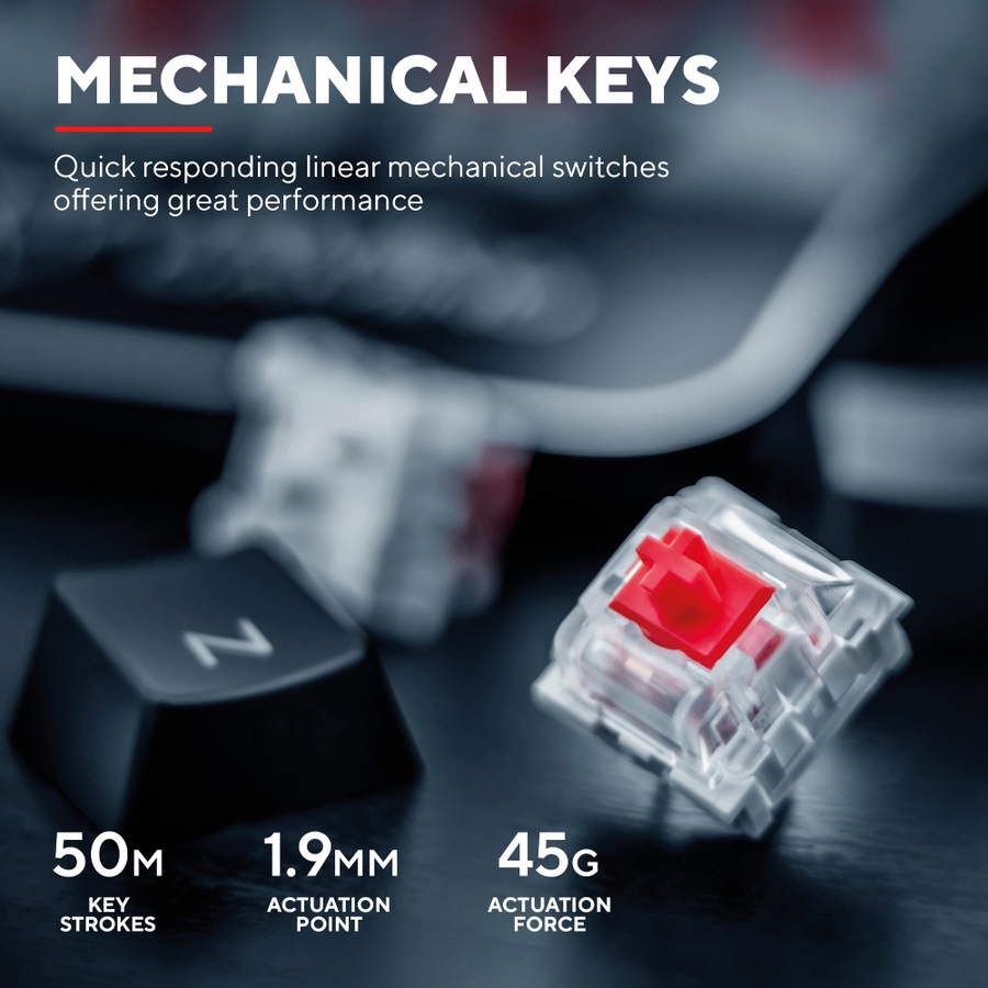 Trust GXT865 Asta Wired RGB Gaming Keyboard