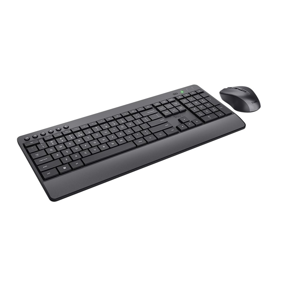 Trust Trezo Comfort Wireless Keyboard and Mouse Set (Black)