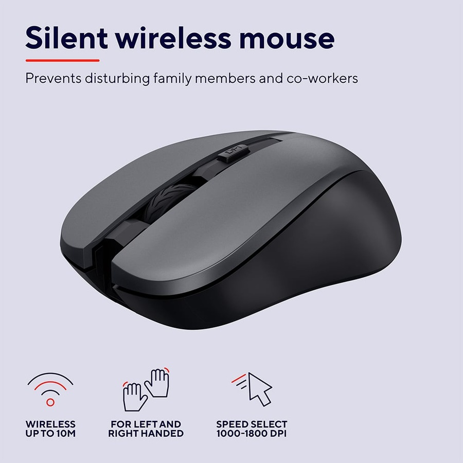 Trust Trezo Comfort Wireless Keyboard and Mouse Set (Black)