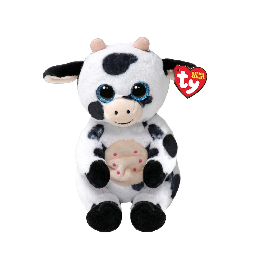 TY Beanie Bellies Regular Herdly the Cow Plush
