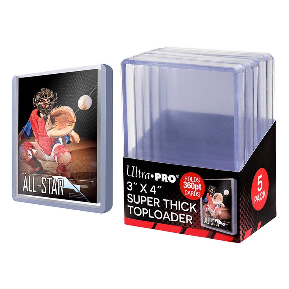 25 Pack 3x4 Inch Toploaders - 100 Point Thick (2.5mm) Clear Card Protectors For Trading Cards - View #5