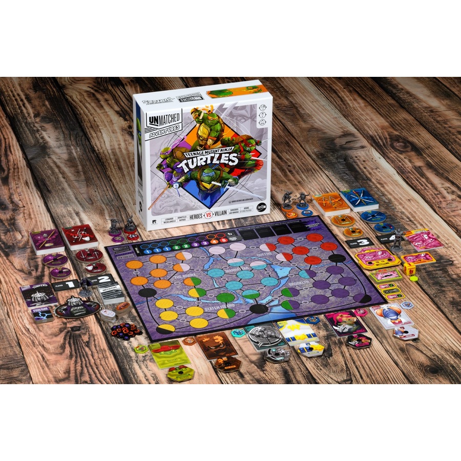 Unmatched Adventures: Teenage Mutant Ninja Turtles Pizza-Rama Edition Board Game