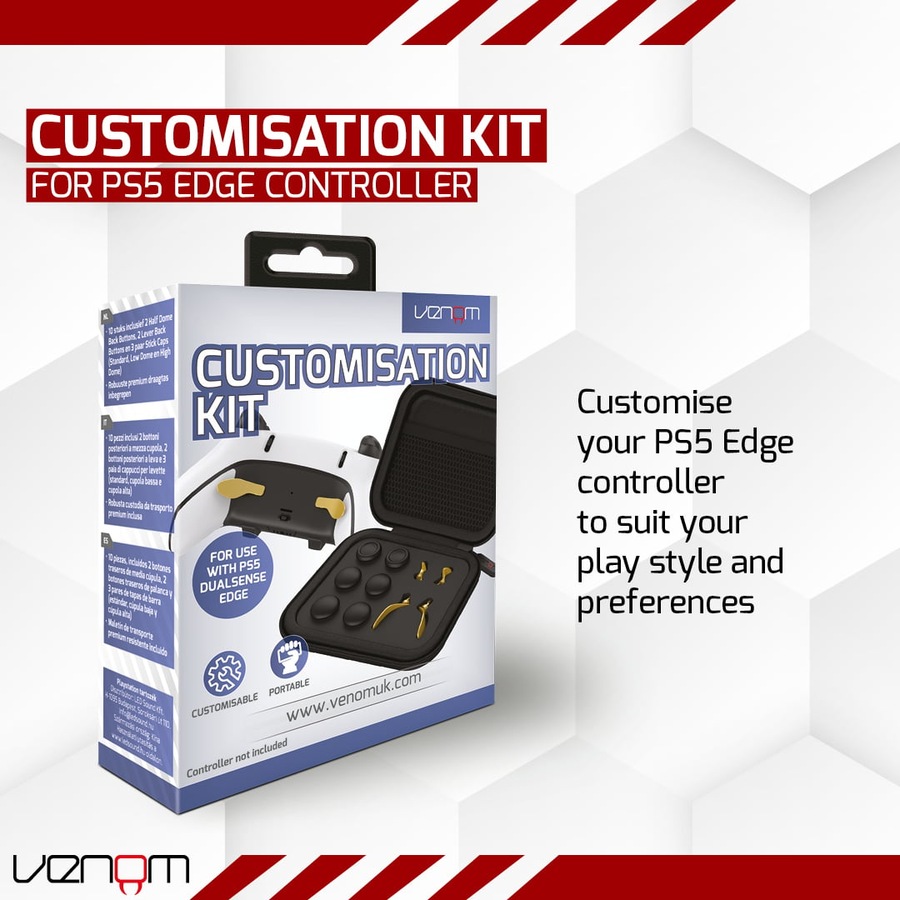 Buy Venom Customisation Kit for PlayStation 5 Dualsense Edge Controller ...