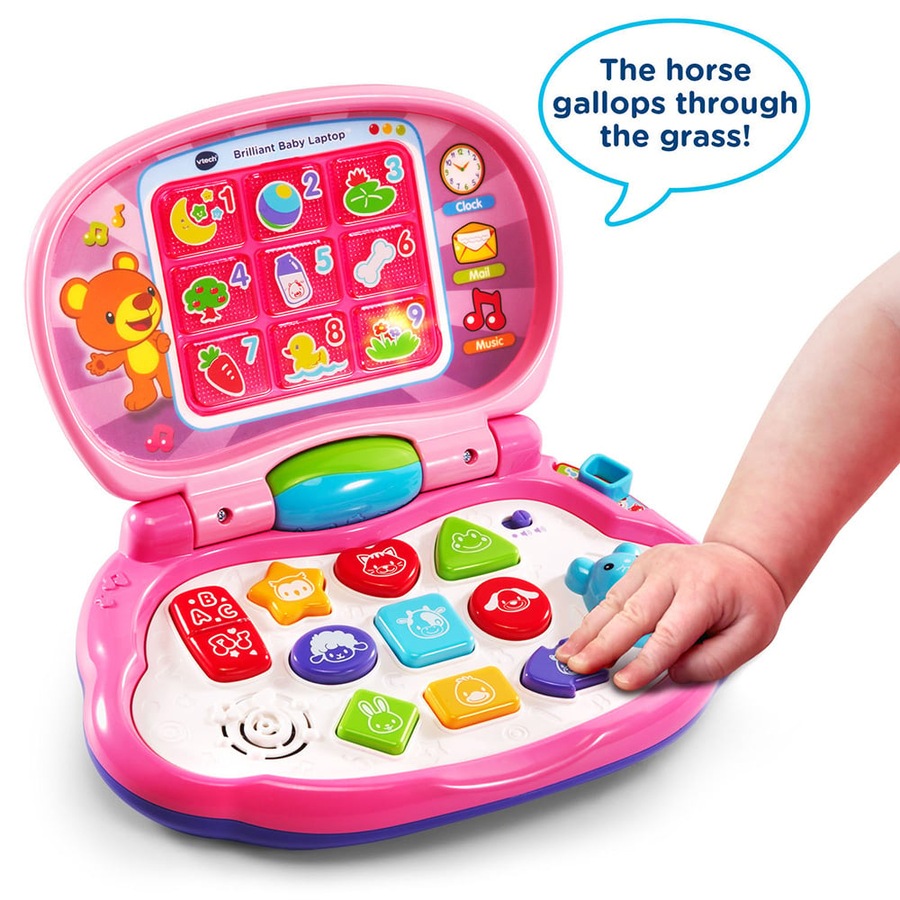 VTech Brilliant Baby Pink Laptop