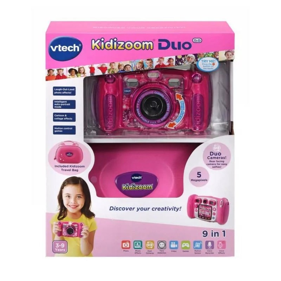 Vtech Kidizoom Duo 5.0 + Carry Case Pink