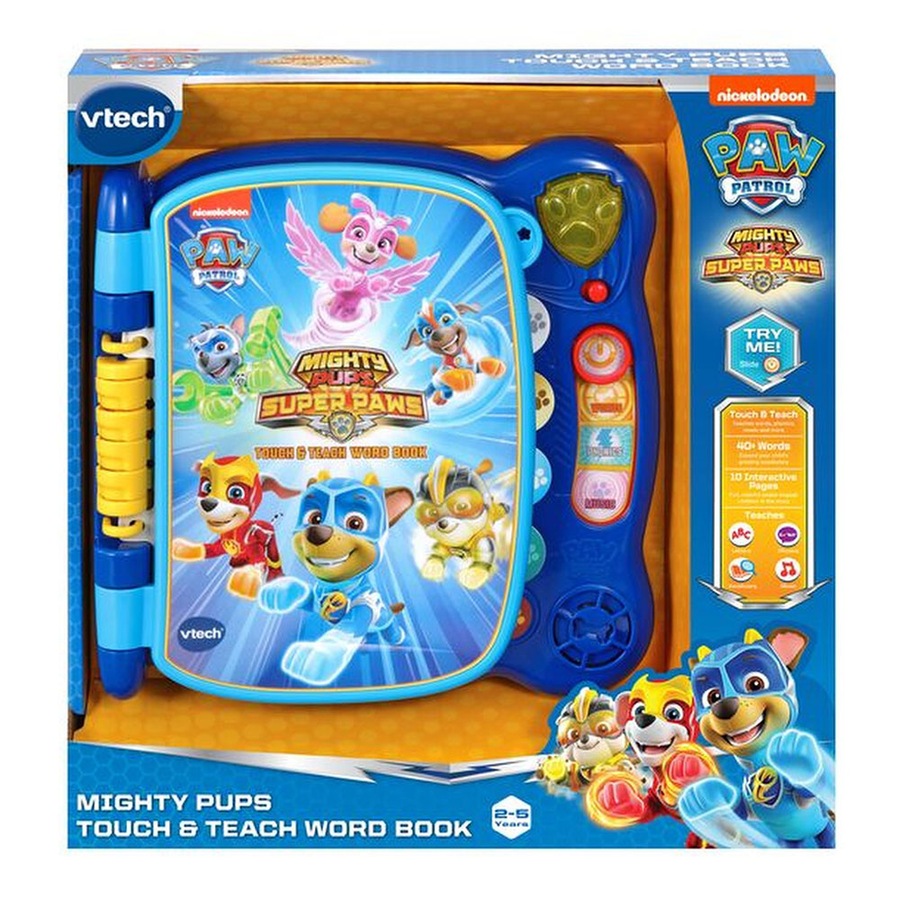 Buy VTech Paw Patrol Mighty Pups Touch and Teach Word Book Educational ...