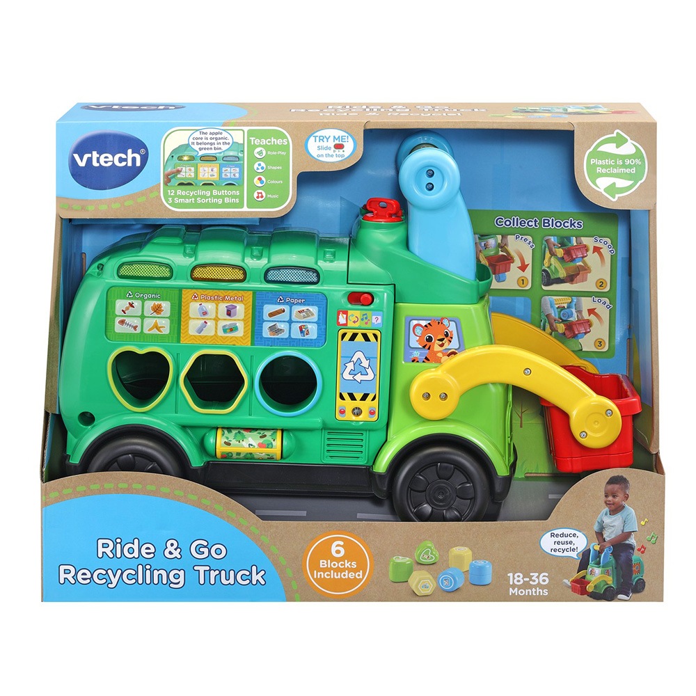 Buy VTech Ride and Go Recycling Truck - MyDeal Australia
