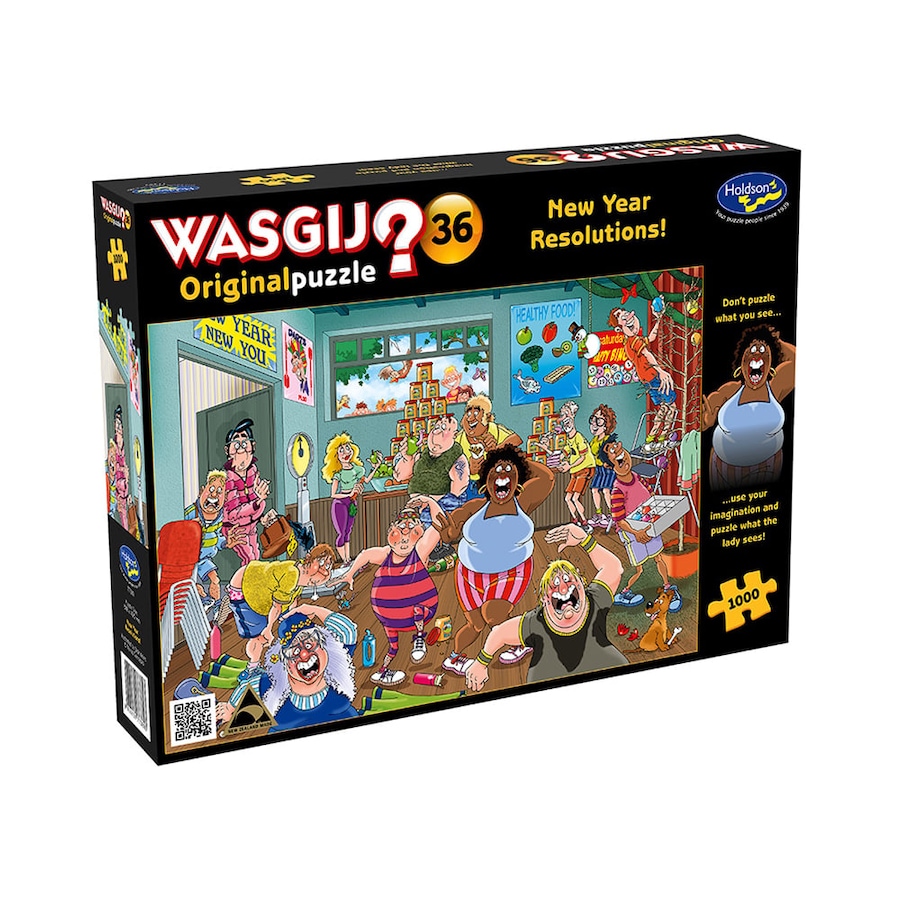 Wasgij Original #36 New Year Resolutions 1000 Piece Jigsaw Puzzle