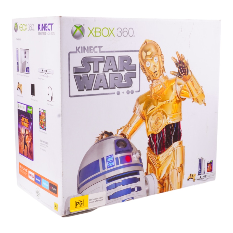 Xbox 360 Limited Edition Kinect Star Wars Slim Console 320GB with Kinect (Includes Game!)