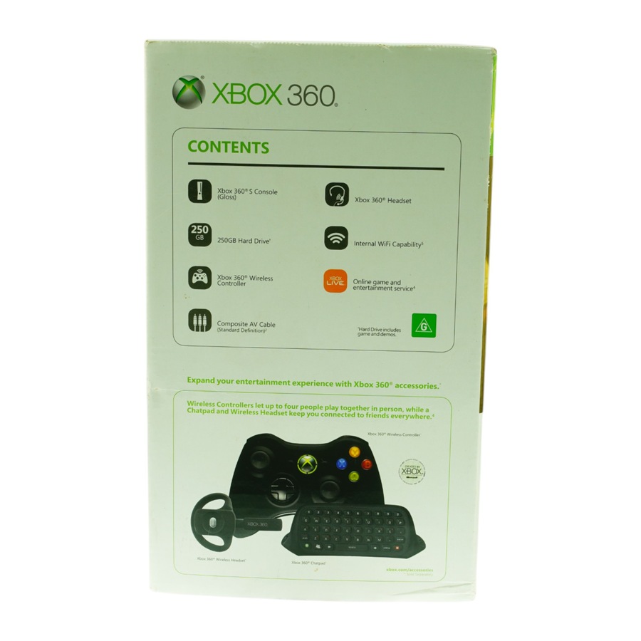 Xbox 360 Slim Console 250GB (Matte Black)