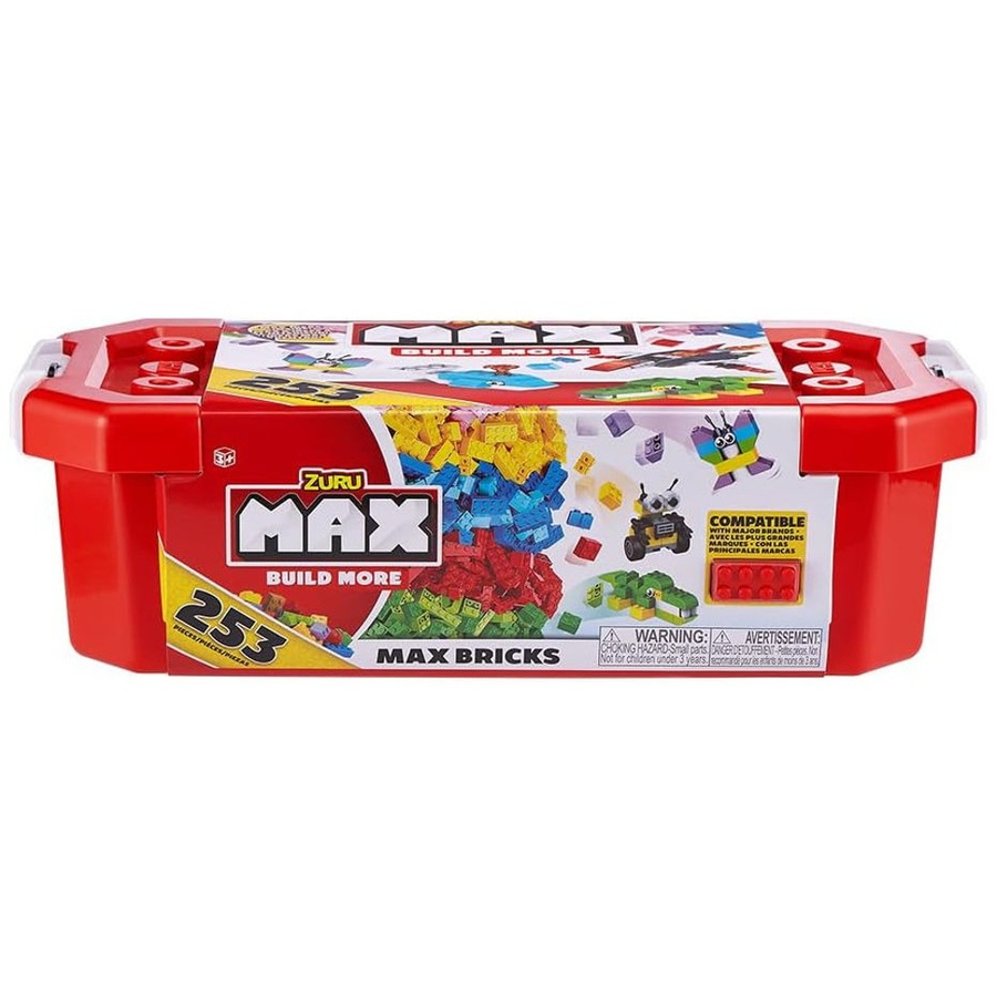Buy Zuru MAX Build Construction 253 Bricks Value Tub - Everyday Rewards ...
