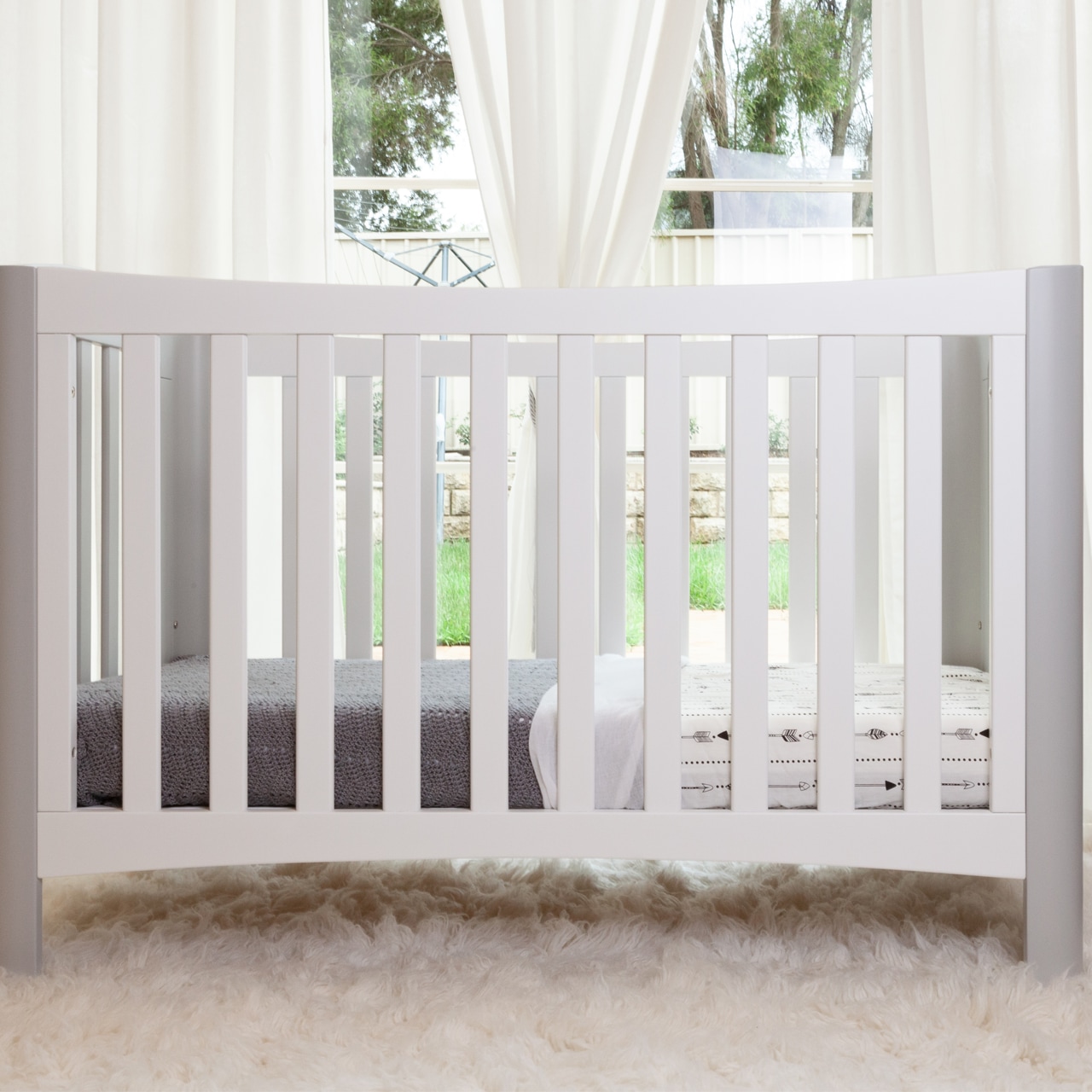 Buy Boori Plaza Cot Almond MyDeal