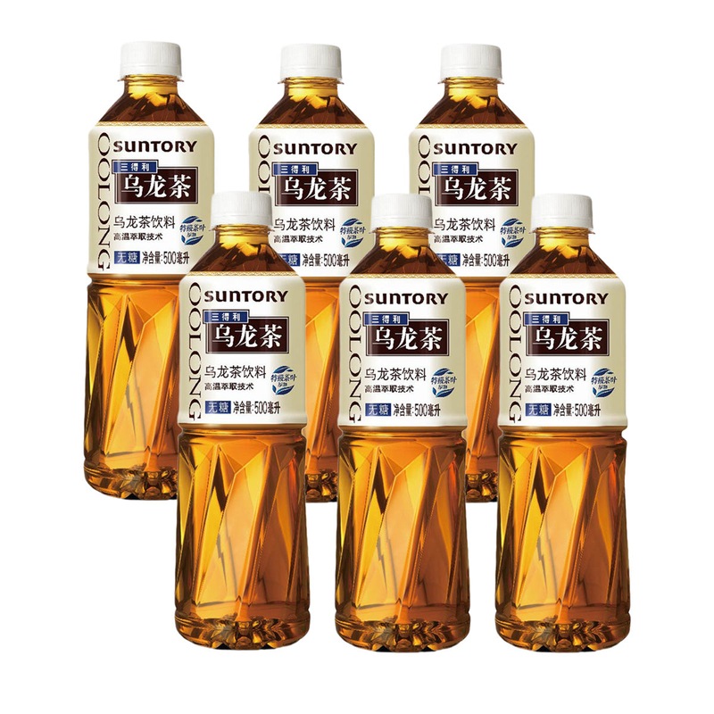 Buy Suntory Oolong Tea Unsweetened 500mlX6Pack MyDeal