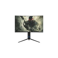 QMAX 27" Curved QHD (2560 x 1440) 165Hz 1ms Adaptive Sync Gaming Monitor with Speakers Height Adjustable, DP Cable Included