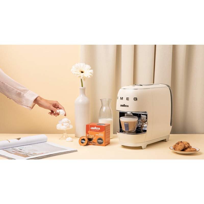 Buy Lavazza A Modo Mio Capsule Coffee Machine Smeg Cream MyDeal