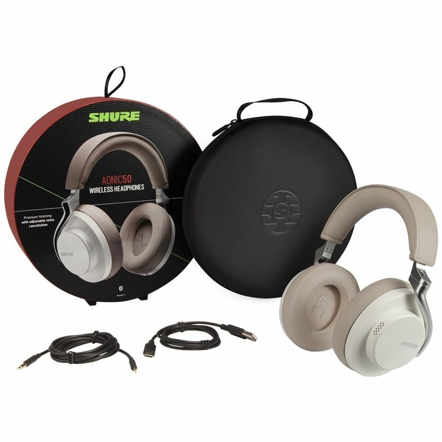 Shure Aonic 50 Wireless Noise Cancelling Headphones White