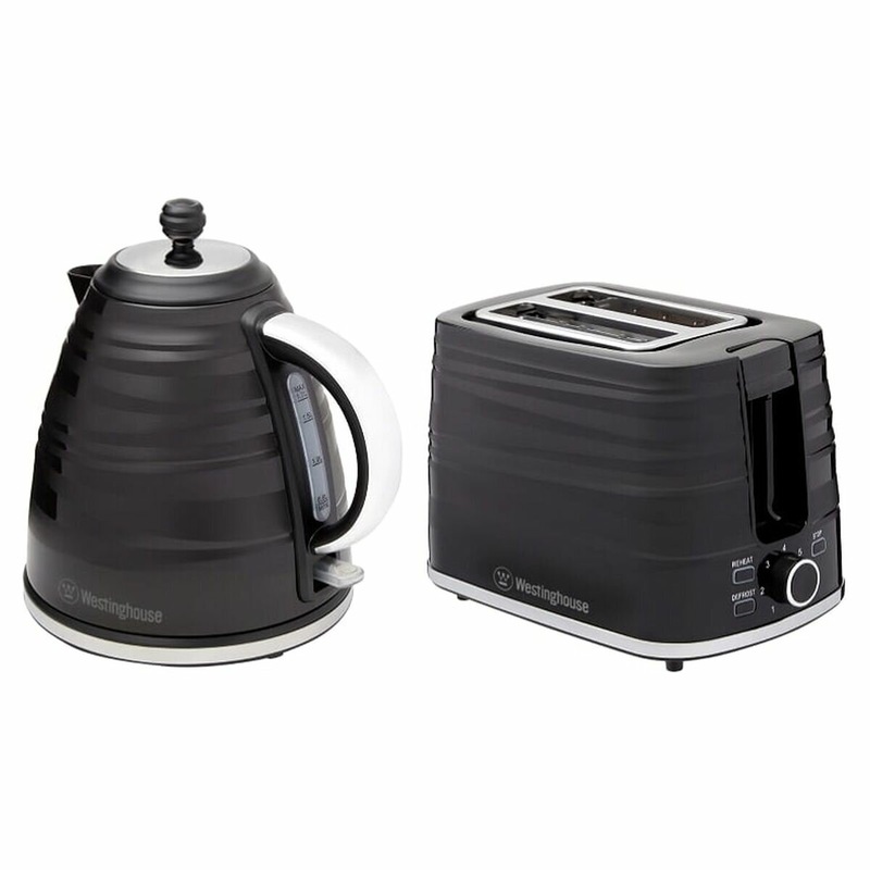 Buy Westinghouse Black Kettle and 2 Slice Toaster Pack MyDeal