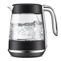 Breville the Crystal Luxe 1.7L Glass Kettle Black Truffle