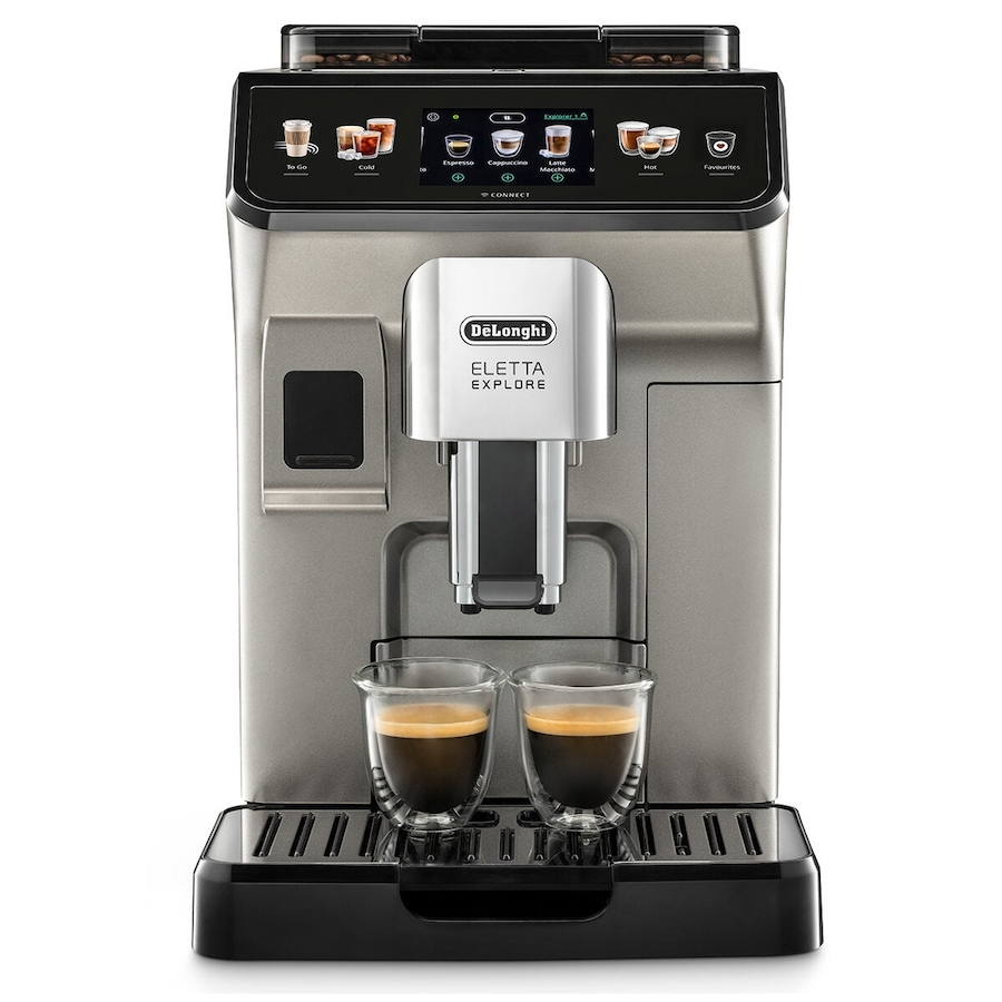 De'Longhi Eletta Explore Connect Fully Automatic Coffee Machine Titanium